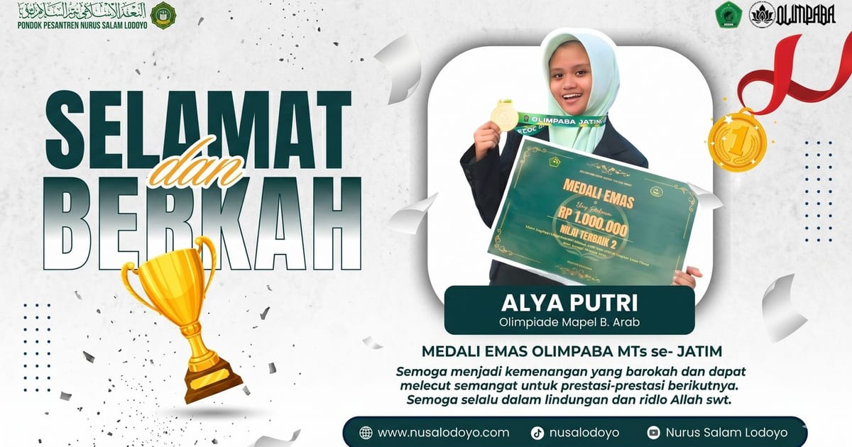 Perjuangan di Surabaya: Raih Medali Emas, Delegasi MTs Ma'arif NU 2 Sutojayan Tampil Impresif di Jatim | Nusalodoyo